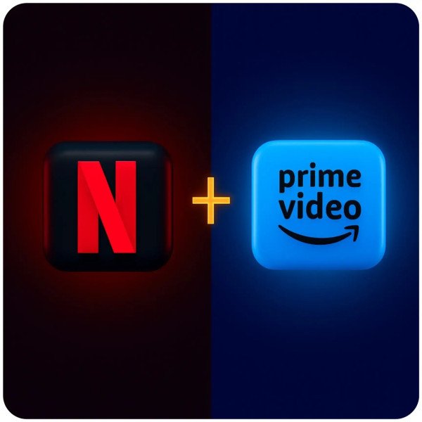 Netflix + Prime combo for TV only (shared 1 device login)