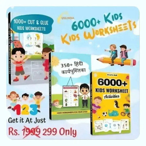 14,000+ Kids Worksheets Bundle
